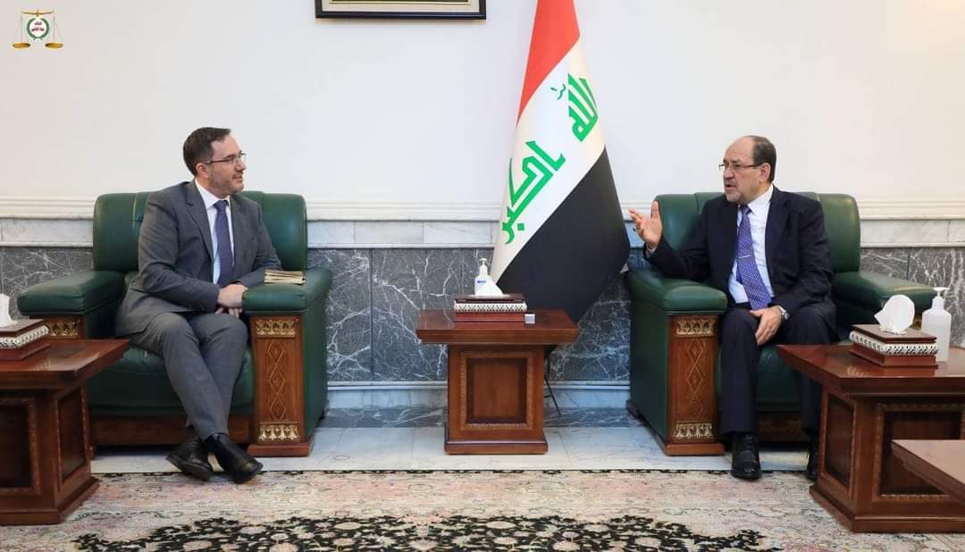 رئيس ائتلاف دولة القانون السيد نوري المالكي يستقبل سفير المملكة المتحدة الجديد لدى العراق